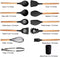 12-Piece Wooden Handle Cooking Tools Set with Holder