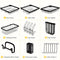 Sink Dish Drying Rack 2-layer Adjustable Dish Rack